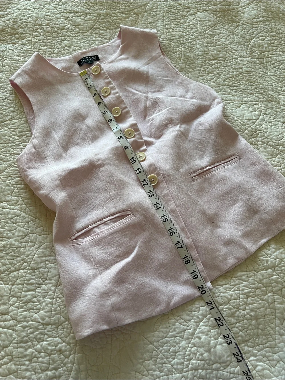 J. Crew Linen Vest